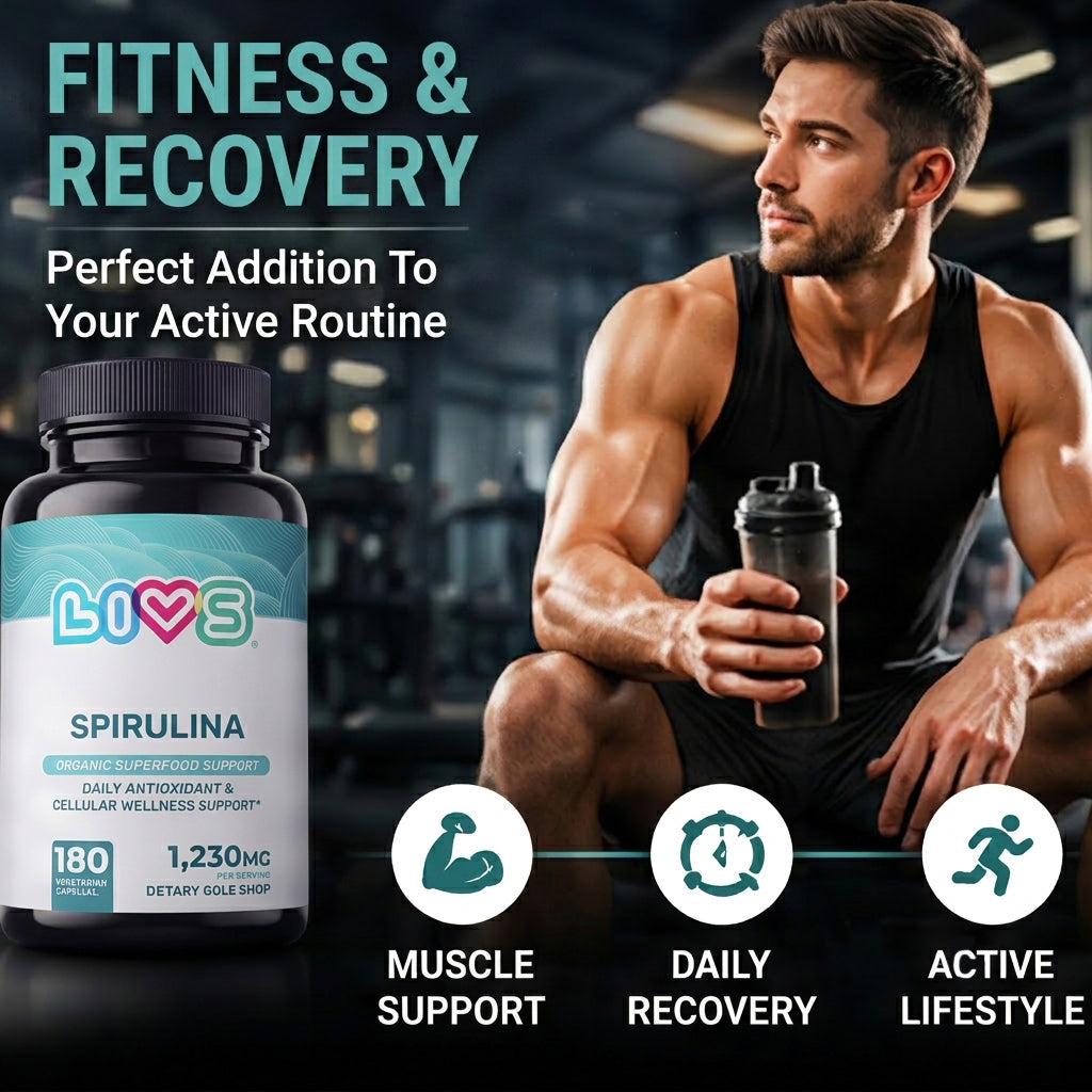 60 day supply organic spirulina pills
