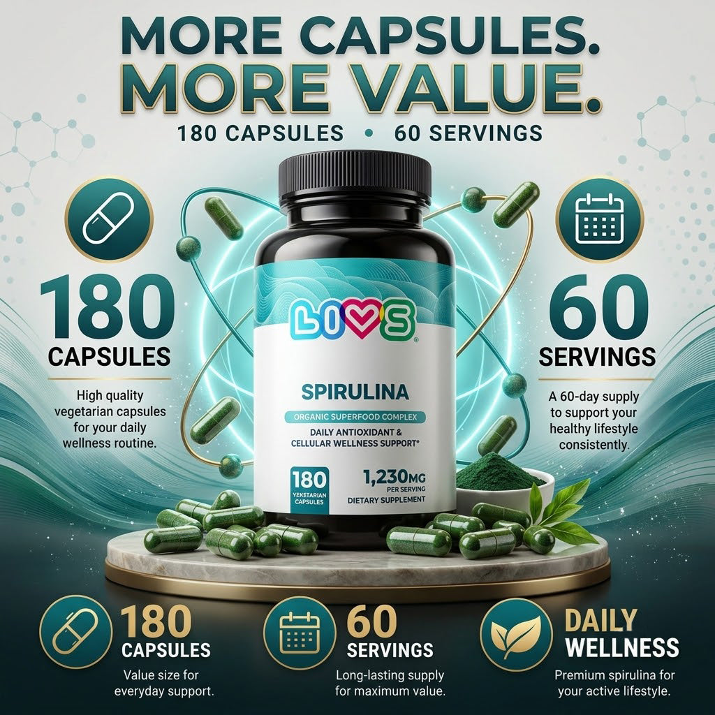 Organic Spirulina 1,230mg